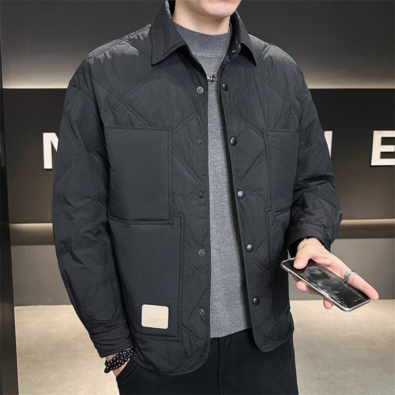 标90白鸭绒店主风冬装菱形格高品质羽绒服外套男X8606-P260,男装羽绒服,电商A413