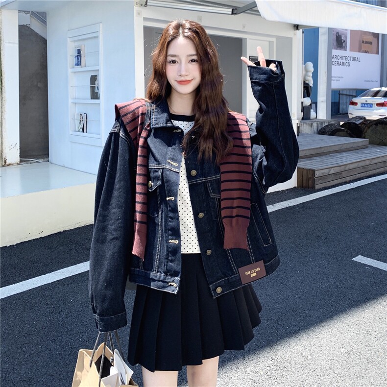 有货披肩牛仔外套两件套2C090-8912-P145-K198,女装短外套,2C090