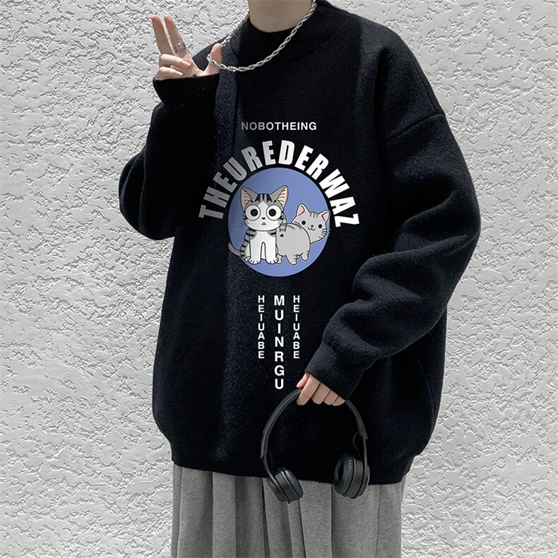 控68半高领毛衣男士大码针织衫男毛线衣男M18160-P45加绒款-P65,男装针织衫/毛衣,电商A040