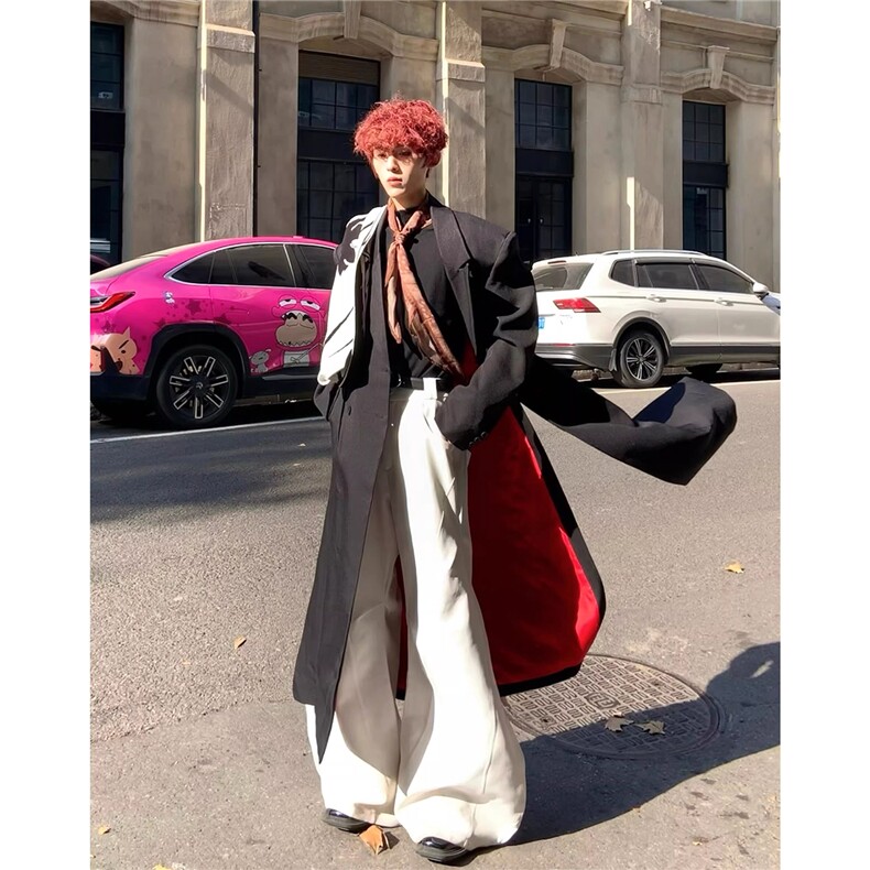 【现货】长款秋冬毛呢大衣宽松高级感外套DY05026P125，男装毛呢大衣，星座1004（原星座815-3）