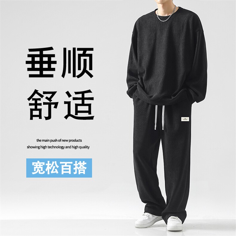 百搭休闲套装重磅条绒  TZ818-特批98图片