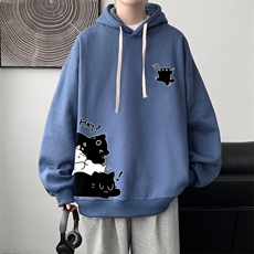 连帽卫衣男大码胖子帽衫大号运动服WY2462-P35，男装卫衣，电商A040
