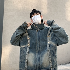 牛仔外套男春秋韩版潮流夹克男休闲百搭青少年上衣服JK02131-P75，男装夹克，星座308B-1