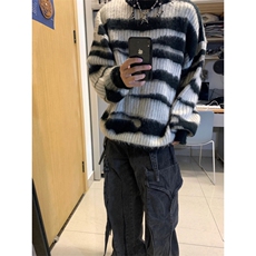 【有货】MY3010CC-特P46条纹毛衣男慵懒风情侣针织衫外套，男装针织衫/毛衣，星座1007（原301D）
