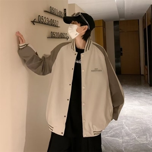 美式棒球服夹克男薄款潮流百搭休闲宽松学生日系飞行员外D42/P48图片