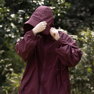 港风大码日系夏季男女情侣款连帽防晒服外套 XZ213-FS998-P55控78图片