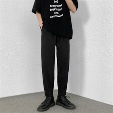 2023新款青春商务休闲裤男潮流束脚垂感西裤L1021P55限88，男装休闲裤，电商A089-1