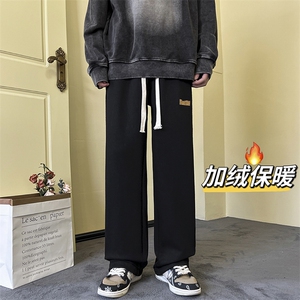 冬季加绒加厚休闲裤 男女宽松保暖裤 kk346 p55 控69图片