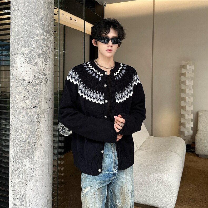 美式费尔岛针织毛衣男女秋冬季Cleanfit轻奢MY9563-P65图片