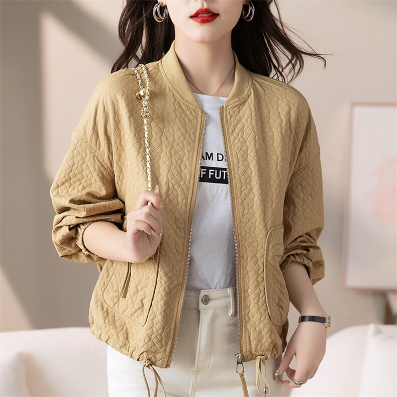 2023春款休闲宽松显瘦流行外套（不带里衬）,女装短外套,余墨