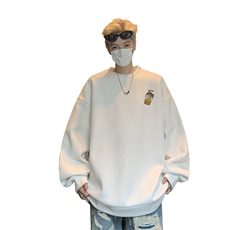 华夫格！华夫格上衣男圆领华夫格卫衣男大码长袖t恤男HY251-特P23，男装T恤，电商B367