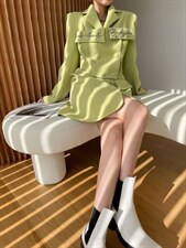 新款上新小香风百褶连衣裙，女装连衣裙，LION&CAT(2F)