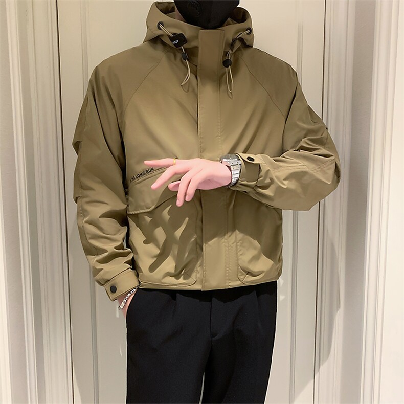 2025新款春季冲锋衣外套男潮牌连帽工装夹克 A313-1-8811-P115图片