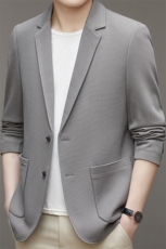 春秋季男纯色西装外套韩版休闲便服两粒扣西服上衣JZ2303-P145，男装西服，星座1105-3