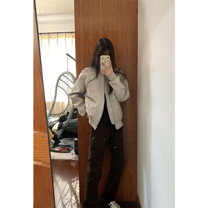 GOSNACE秋季短款夹克潮棒球服外套男女同款DY195-P80图片