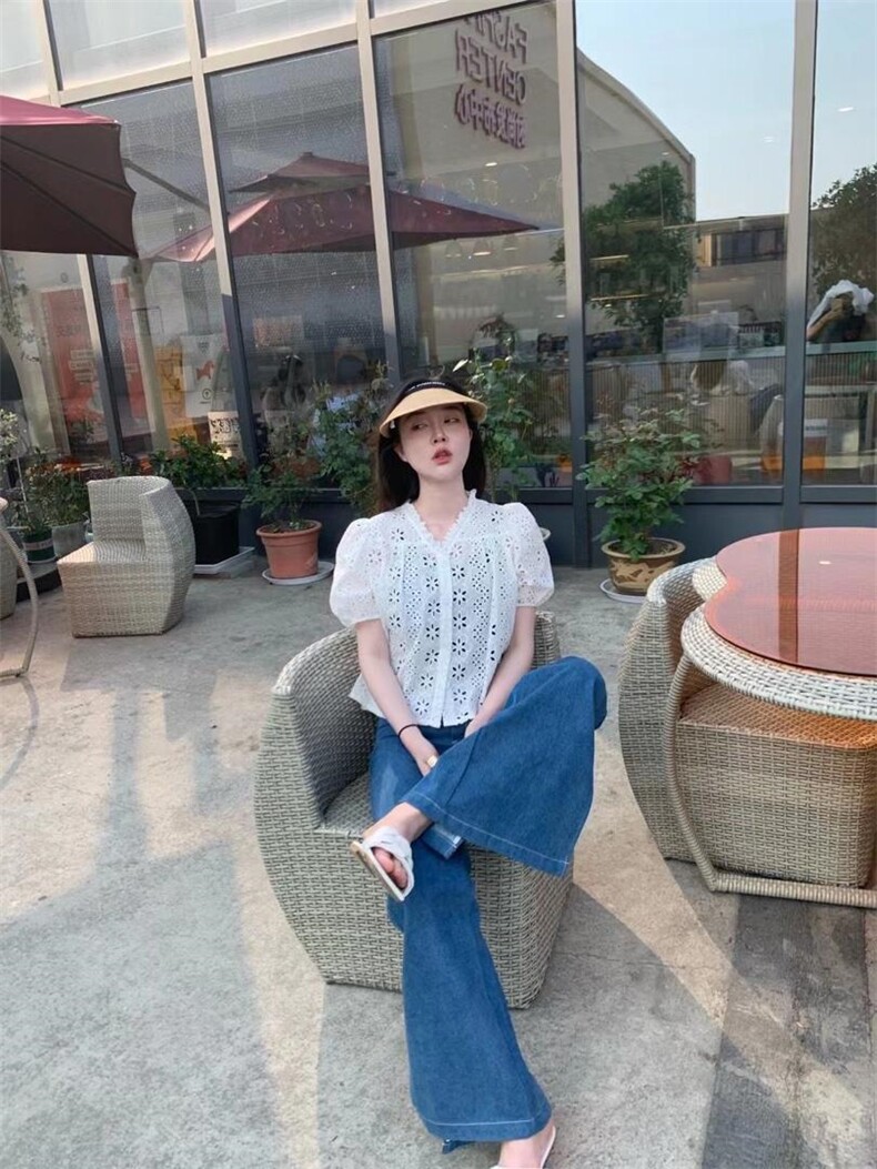 夏季镂空蕾丝小衫，其它，素凡 SU·FAN