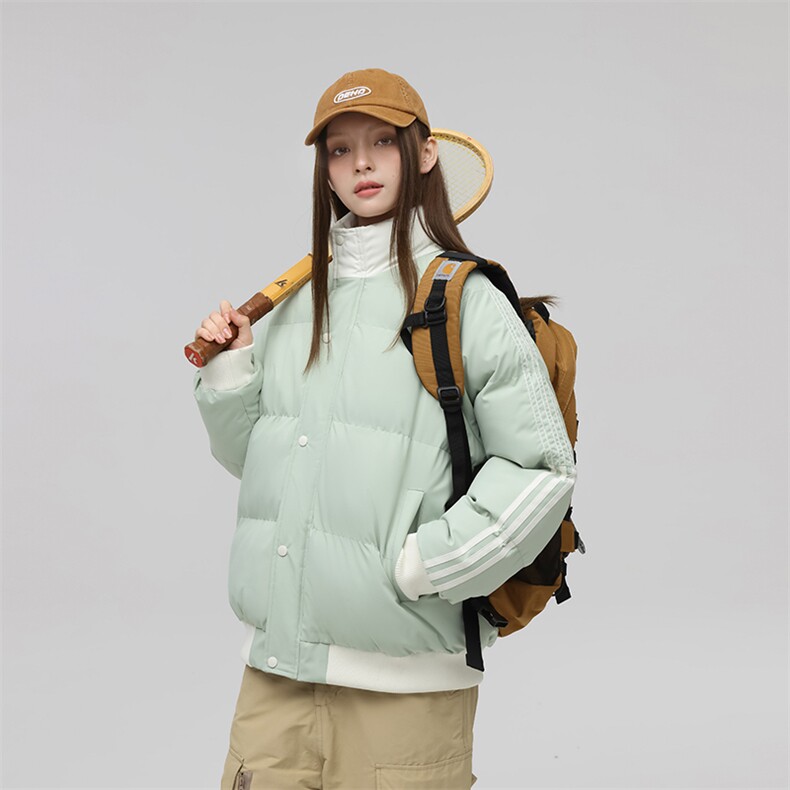 2025日系冬季立领保暖防水撞色棉衣面包服外套男女同款XY2288-P65,男装棉衣,星座717