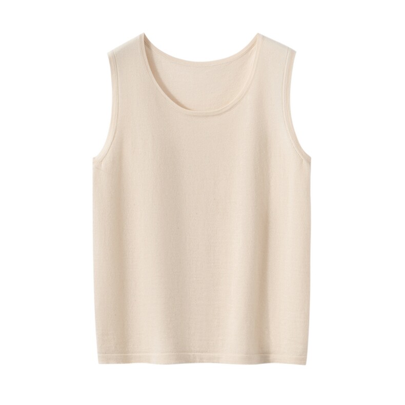 2025年秋季时尚百搭通勤简约休闲圆领背心，女装背心吊带，朝思纯山羊绒