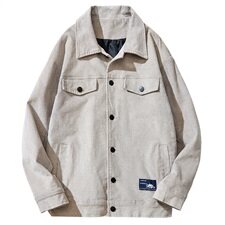 夹克男2021春秋季新款百搭休闲外套潮牌灯芯绒DF53T，男装夹克，电商A102