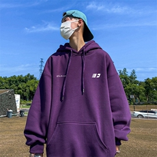 抖音得物供货可提供视频秋冬重磅美式宽松连帽卫衣DL2296，男装卫衣，电商A486
