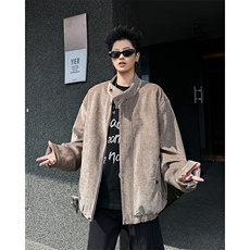 春秋痞帅外套男ins高街潮牌港风韩版潮流宽松夹克JK09346-P83，男装夹克，星座308B-1