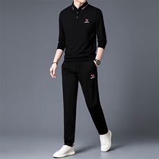 HP2025秋冬款男士运动休闲套装衬衫领大货一件，男装衬衫，电商B360A（原721A）