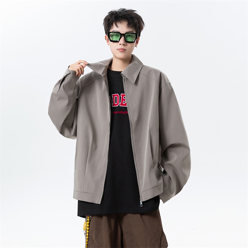 A440-1-9218-P58秋季男士潮流翻领夹克,男装夹克,电商A440-1