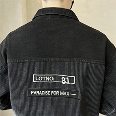 春季牛仔条纹衬衫外套休闲长袖上衣C520-P110，男装衬衫，电商A237