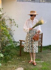 夏季新款碎花半裙，女装半身裙，TVMV(3F)