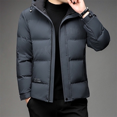 连帽羽绒服保暖男装宽松大码90白鸭绒防寒短款外套XY29216-P310，男装羽绒服，星座1105-3