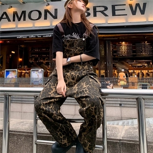 美式潮牌工装背带裤男秋夏牛仔背带裤女款宽松连体裤K5321-P67图片