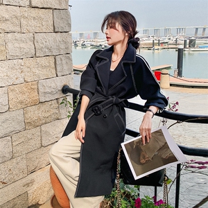 2024年春装新款设计感时尚潮流韩版休闲风衣中长款外套女图片