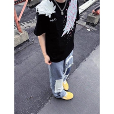 原版工艺立体羽翼纯棉短袖ZX0298-P35，男装T恤，星座313A(原308A-2)