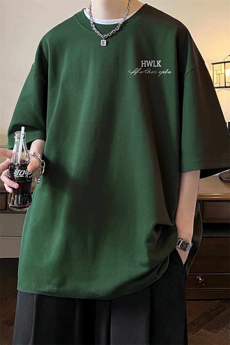 230g重磅纯棉!夏季短袖t恤男半袖男NT142-P25,男装T恤,电商B367