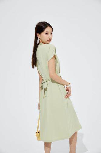 双领设计连衣裙，女装连衣裙，M&VC