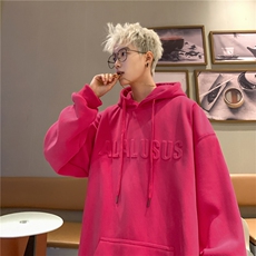 抖音品质供货2025秋冬新款凹凸钢印连帽卫衣A158-WY60-P65，男装卫衣，电商A158