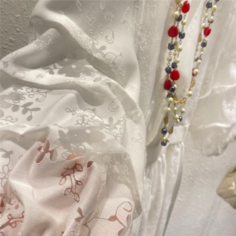 YCJ提花植绒面料连衣裙，女装连衣裙，YCJ