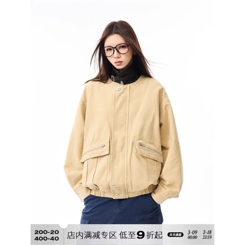 网络图现货美式复古潮牌巴恩风工装大口袋翻领夹克JHT157-P73,男装夹克,星座715-7