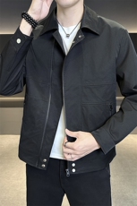 翻领外套男士行政夹克潮流男装高级感休闲上衣JK9210P100138，男装夹克，星座914