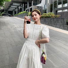 已出货2020夏季新款白色长裙（原8605）225-1923（），女装连衣裙，浙宝225