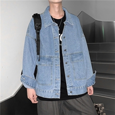 爆爆爆2022港风宽松男士牛仔夹克情侣百搭潮流外套JK995-P60，男装夹克，星座1103-3