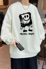 港风得物抖音直播高品质重磅菠萝格圆领宽松男卫衣W2067P40，男装卫衣，电商C408(原B339-1)