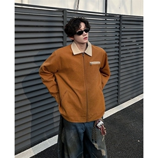 8XL-M春季水洗帆布短款夹克男生vintage美式复古工装外套JK003P98，男装夹克，电商B312