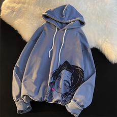WY2153-P35加绒款-P40纯棉连帽卫衣男大码运动帽衫宽松薄外套男，男装卫衣，电商A040