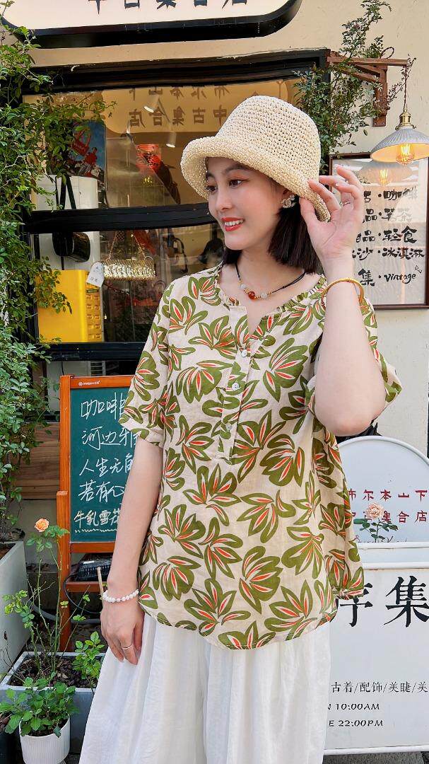 纯苎连衣裙小衫裤子裙子衬衣 时尚风 风淑女风休闲风，女装连衣裙，川哲