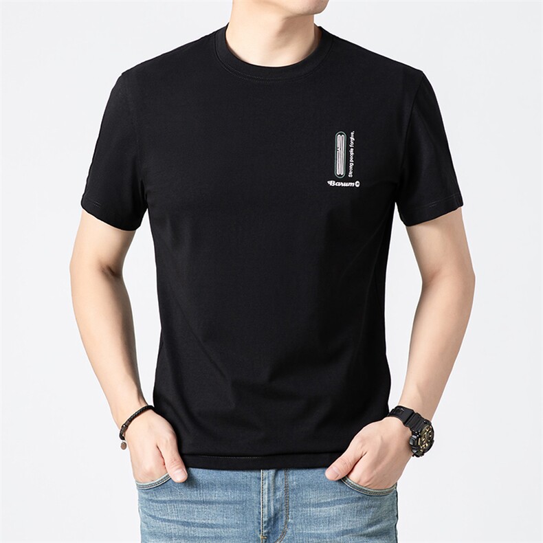 2024夏季新款男短袖T恤潮牌印花上衣体恤社会小伙潮PL2496-P55,男装T恤,星座1105-3
