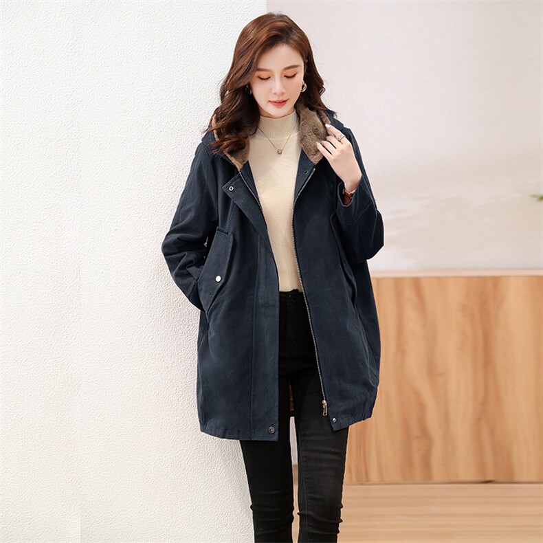 2024年新款派克服加绒加厚保暖棉衣棉服742-1款,女装棉衣/棉服,秋牧寒烟
