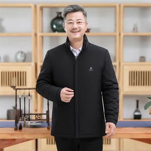男士2023年冬季新款连帽棉衣外套修身时尚休闲上衣图片