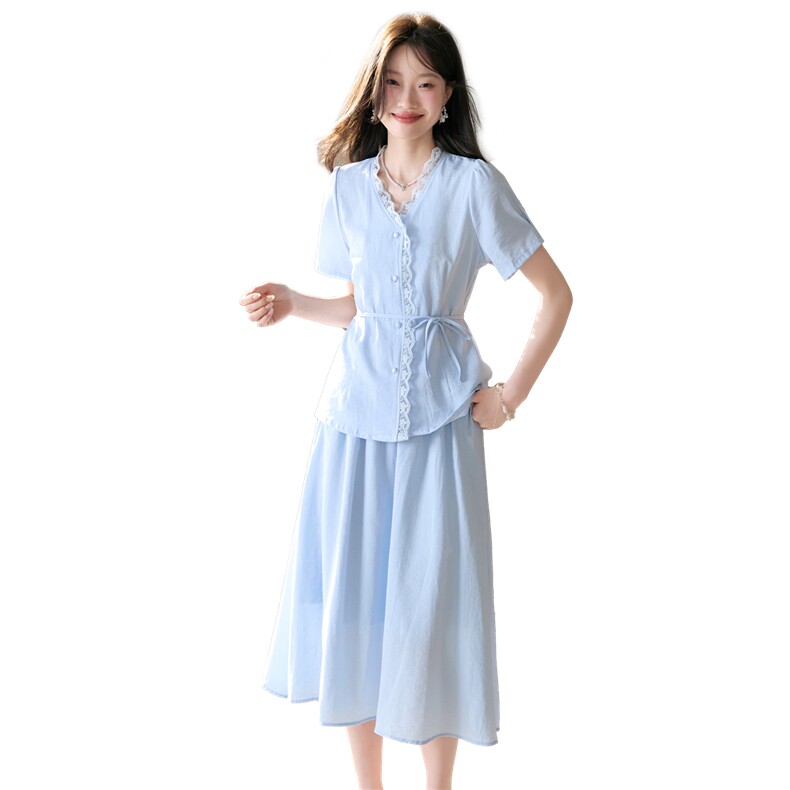 2026年夏季时尚潮流时尚休闲两件套裙,女装套装/套裙,江南富贵女