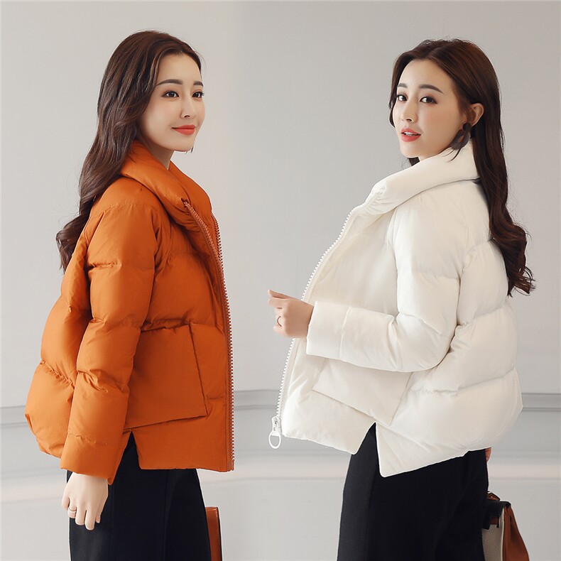 棉衣/棉服长袖加厚短款直筒2024年冬季拉链休闲韩版百搭,女装棉衣/棉服,辉煌依升